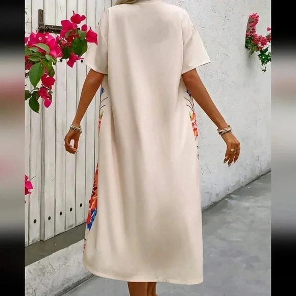 Summer Casual Floral Print Front Open Jacket and Shorts For Vacation - Picture 5 of 6